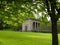 Trinkhalle in Baden-Baden with trees in the foreground