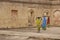 Trio of construction workers in Jaipur, India