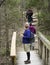 A Trio of Hikers at Cedar Ridge Preserve