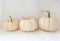 Trio of white gourds still life