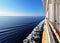 Trip across the sea on a cruise ship