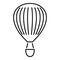 Trip air balloon icon, outline style