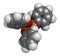 Triphenyl phosphate molecule. Used as flame retardant and plasticizer. 3D rendering. Atoms are represented as spheres with.