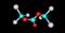 Triphosgene molecular structure isolated on black