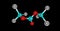 Triphosgene molecular structure isolated on black