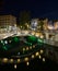 Triple Bridges in Ljubljana at night