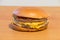 Triple cheeseburger, sandwich of McDonald Mata meal