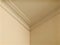 Triple crown molding in expensive home ceiling corner ornamental.