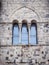Triple lancet window of medieval cathedral