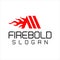 A triple Letter Flame Logo Design. Fire Logo Lettering Concept Vector