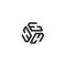 Triple Letter H Alphabet. Initial Letters H H H logo icon Vector Illustration