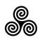 Triple spiral simbol, triskelion