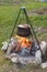 Tripod campfire cooking