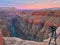 Tripod on the edge. Toroweap overlook of Grand Canyon National