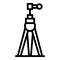 Tripod support icon, outline style