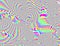 Trippy Psychedelic Rainbow Background Glitch LSD Colorful Wallpaper. 60s Abstract Hypnotic Illusion. Hippie Retro