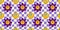 Trippy smile seamless pattern with daisy and checkerboard. Psychedelic hippy groovy print. Good 60s, 70s, mood. Vector