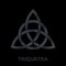 Triquetra sign, celtic knot logo. Scandinavian protective amulet. Pagan vector. Celtic symbol of triangle. Nordic tattoos