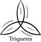 Triquetra trefoil celtic symbol icon