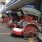 Trishaw ride, Penang, Malaysia.