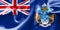 Tristan da Cunha Flag Rippled Effect Illustration