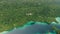 Triton Bay With Turquoise Sea And Green Tropical Trees In Kaimana Islands. Aerial View Of Wide Angle Nature; Pacific Lagoon