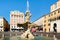 The Triton Fountain at Piazza Barberini in Rome