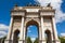 Triumph Arc - Arco Della Pace in Sempione park in Milan, Italy