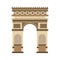 Triumph arch france isolated icon