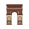 triumph arch france isolated icon