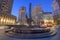 The Triumph of the Human Spirit sculpture at Foley Square in the Civic Center district of Lower Manhattan