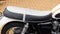 triumph vintage bonneville rear grey seat bonnie motorcycle detail on motorbike