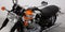 Triumph vintage bonneville t100 bonnie motorcycle detail fuel tank on motorbike