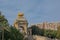 Triumphal arch and Auroraâ€™s Chariot, sculpture by Rossend Nobas, Barcelona