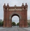 Triumphal arch in Barcelona, Spain at daylight fullsize