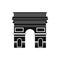 Triumphal arch icon, simple style