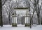 triumphal arch of prince jozef poniatowski in jablonna, legionowo district near warsaw