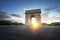 Triumphal Arch at sunset, Paris