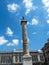 The Triumphal Column of Emperor Marcus Aurelius on Montecitoria in Rome Italy