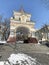 Triumphal Nicholas arch of the Tsarevich. Vladivostok, winter