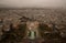 Trocadero gardens and Chaillot castle high view