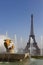 Trocadero gardens and Eiffel tower, Paris