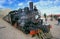 The Trochita, a small and old train steam locomotive, in Patagonia Esquel argentina