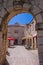 Trogir, Croatia - ancient portal on the stone wall surrounding t