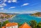 Trogir, Croatia, town panoramic view, Croatian tourist destination