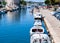 Trogir, Croatia, a water canal, a marina by the city