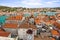 Trogir town panoramic view, Croatia Trogir. Croatian tourist destination.