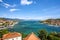 Trogir town panoramic view, Croatia Trogir. Croatian tourist destination.