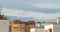 Troitsk city house rooftops and wires