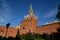 The Troitskaya Tower of The Kremlin Wall on Red Square in Moscow, Russia